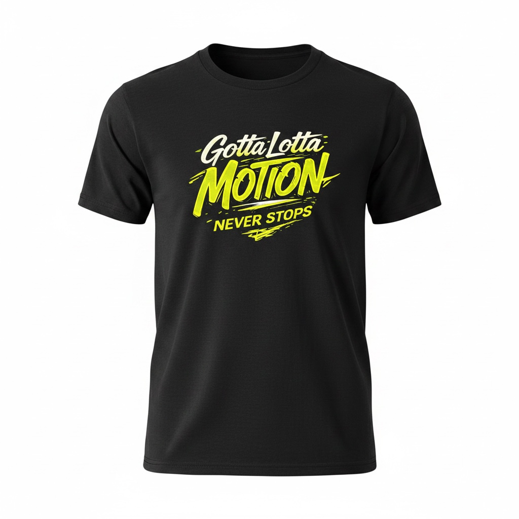 Lime Motion Never Stop T-Shirt